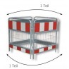 Schake Schachtschutzgitter nach TL, 1,00 m x 1,00 m, 1,60 m x 1,60 m und 2,00 m x 2,00 m, 2- teilig