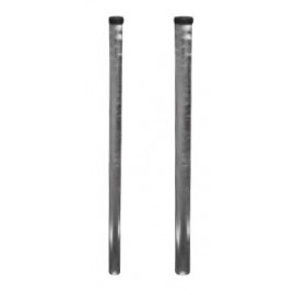Schake Stahlrohr - Schilderpfosten, feuerverzinkt, mit Kunststoffkappe und Erdanker, Ø 60 mm oder 76 mm