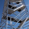 ASC Treppengerüst BASIC, 250 cm, mit 135er Rahmen, Treppengeländer einseitig außen