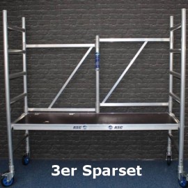 ASC 3er-Sparset Klappgerüst / Zimmergerüst "Premium", 3,00 m Arbeitshöhe, 3er-Sparset