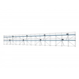 ERNST Traufseitengerüst 240 m² - 2,5 m Felder - 40 m lang - 6 m Arbeitshöhe, 0,80 m breit